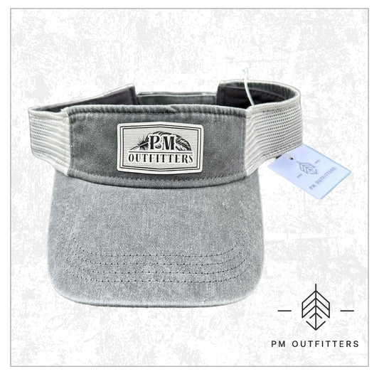 PM Outfitters Striped Logo Trucker Visor