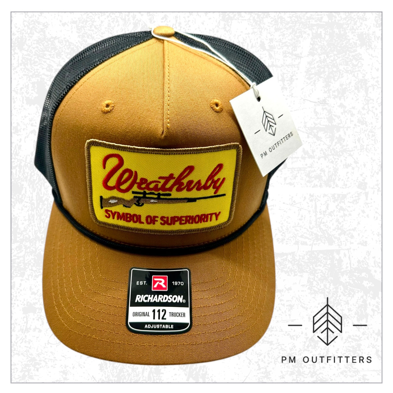 Weatherby Symbol of Superiority Firearms Rope Trucker Hat
