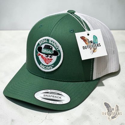 Skoal Bandit Racing Trucker Hat – PM Outfitters Retro Patch | YP Classics 6601 Green White NASCAR Tobacco Heritage