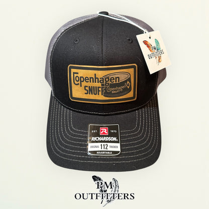 Copenhagen Snuff trucker hat charcoal mesh back Richardson 112