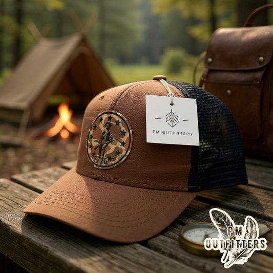 1776 Custom Design Duck Camo Patch Trucker