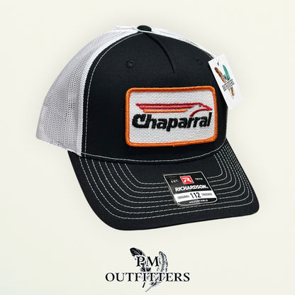 Chaparral Boats True Vintage Patch Trucker Hat – PM Outfitters | Richardson 112 Black White Authentic Marine Heritage