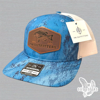 PM Outfitters Custom Logo Lane Snapper Patch | Realtree Fishing Richardson 112 Trucker Hat