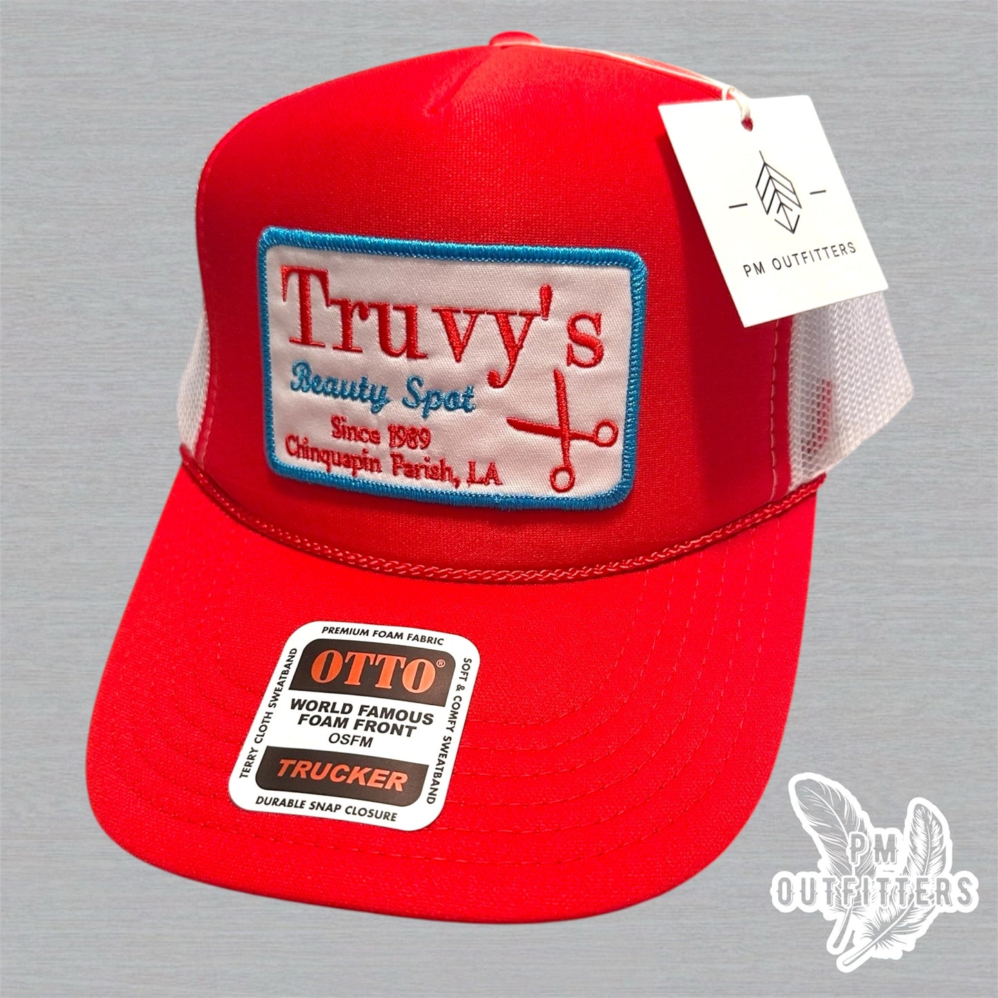 Vintage Steel Magnolias Truvy’s Beauty Spot Foam Front Rope Trucker Hat