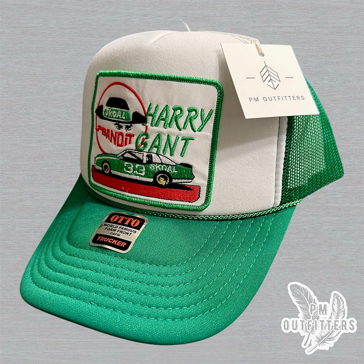 Vintage Skoal Bandit Racing Harry Gant Foam Front Rope Trucker Hat