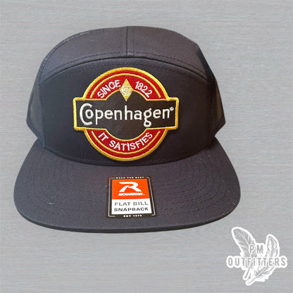 Copenhagen Since 1822 It Satisfies Richardson 168 Trucker Hat - Navy 7 Panel Snapback
