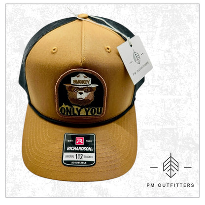 Smokey the Bear Retro Vintage Rope Trucker Hat