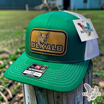 DeKalb Hog Patch Hat | Richardson 112 Kelly Green & White | Agricultural Heritage
