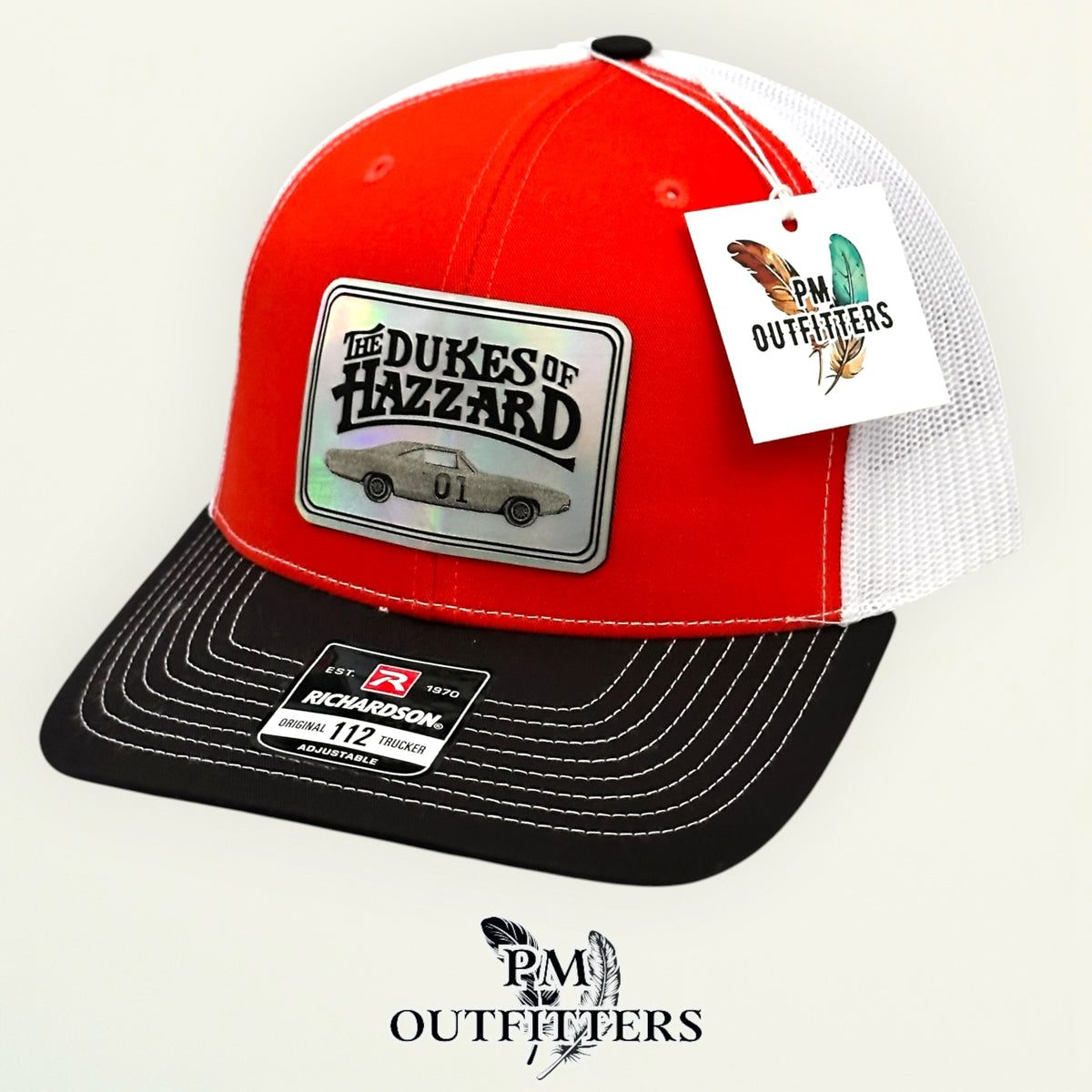 Dukes of Hazzard Richardson 112 trucker hat interior tag detail