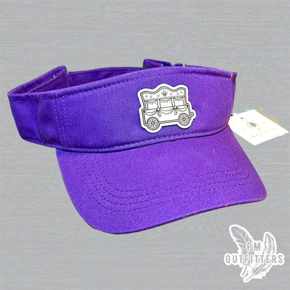 Mardi Gras Holographic Float Visor - Purple Decky 3001 Classic