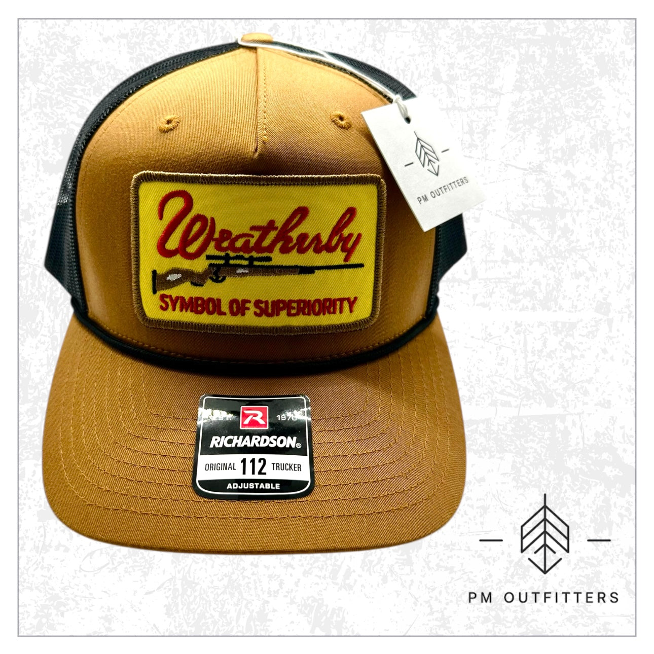 Weatherby Symbol of Superiority Firearms Rope Trucker Hat