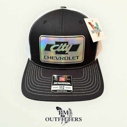 City Chevrolet Retro Holographic Trucker Days of Thunder Richardson 112 Snapback Hat