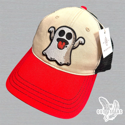 Ghost Emoji Richardson 111 Retro Garment Washed Trucker Hat