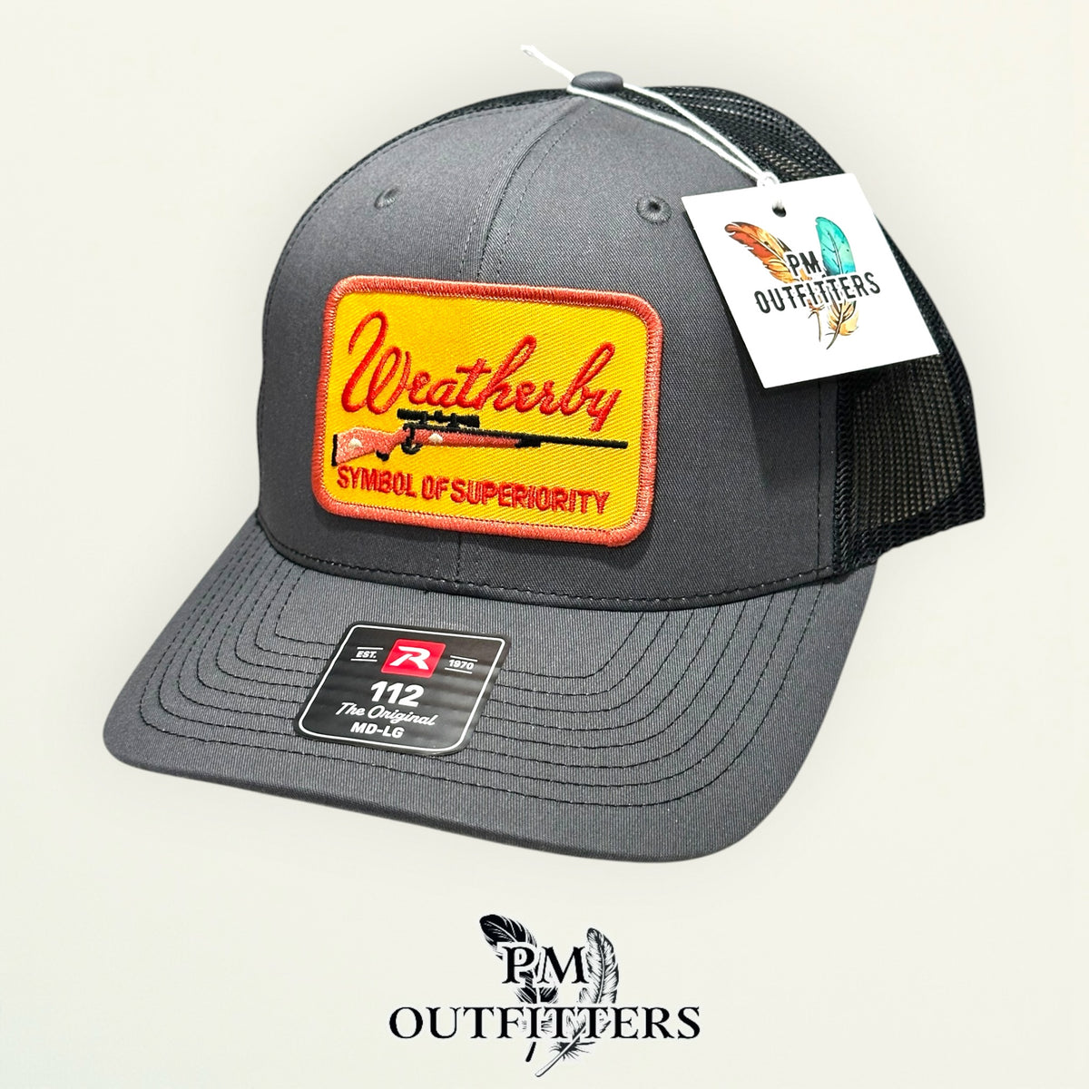 Weatherby Richardson 112 trucker hat interior tag detail
