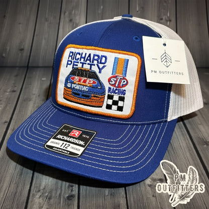Richard Petty STP Racing Trucker Hat - Blue & White Richardson 112