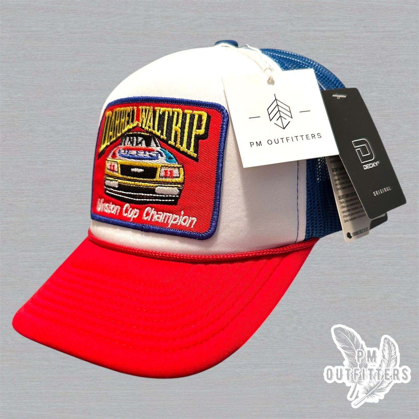 Vintage Darrell Waltrip Foam Front Rope Trucker Hat