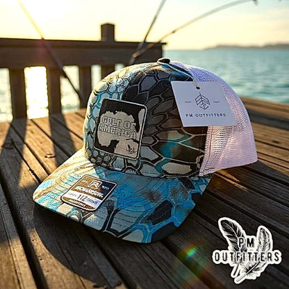 Gulf of America Custom Design Kryptek Neptune Trucker