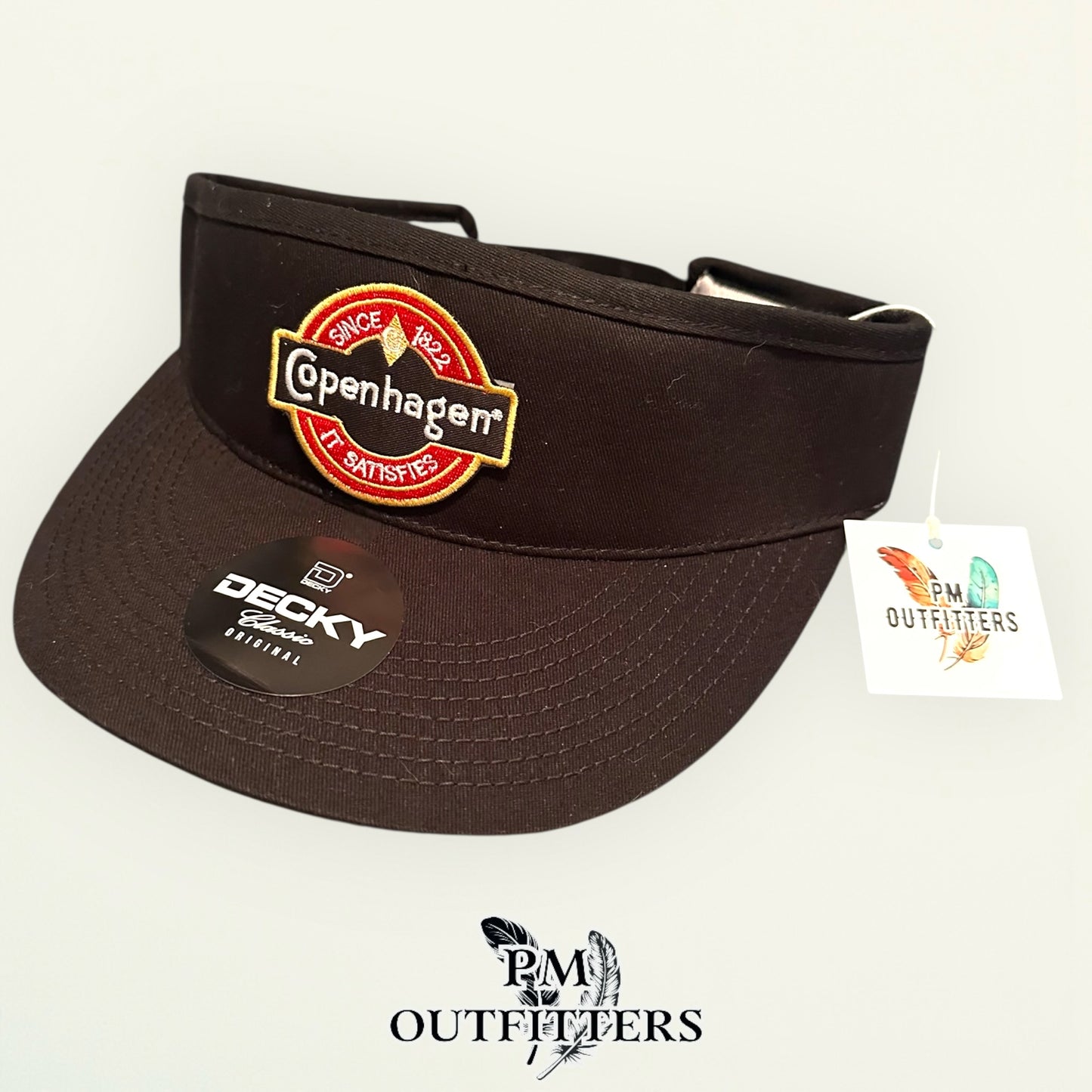 Copenhagen Visor – PM Outfitters Retro Patch | Decky 3015 Black Vintage
