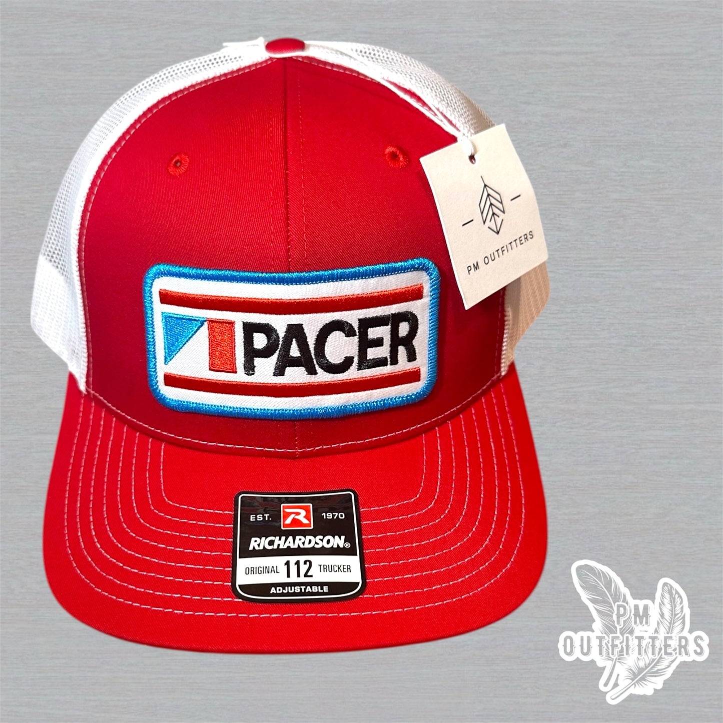 Retro AMC Pacer Trucker Hat - Red & White Richardson 112