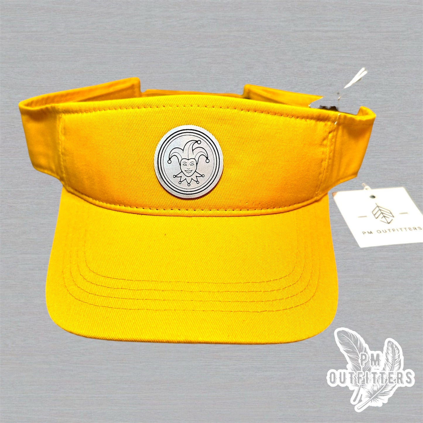 Mardi Gras Holographic Jester Doubloon Visor - Gold Decky 3001