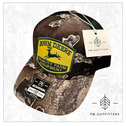 Vintage John Deere Tractors Realtree Excape Camo Trucker Hat