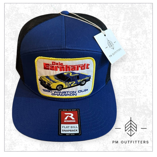 Dale Earnhardt 1980 Winston Cup Champion 7-Panel Trucker Hat