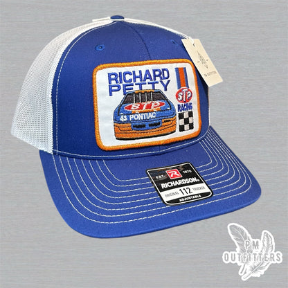Richard Petty STP Racing Trucker Hat - Blue & White Richardson 112