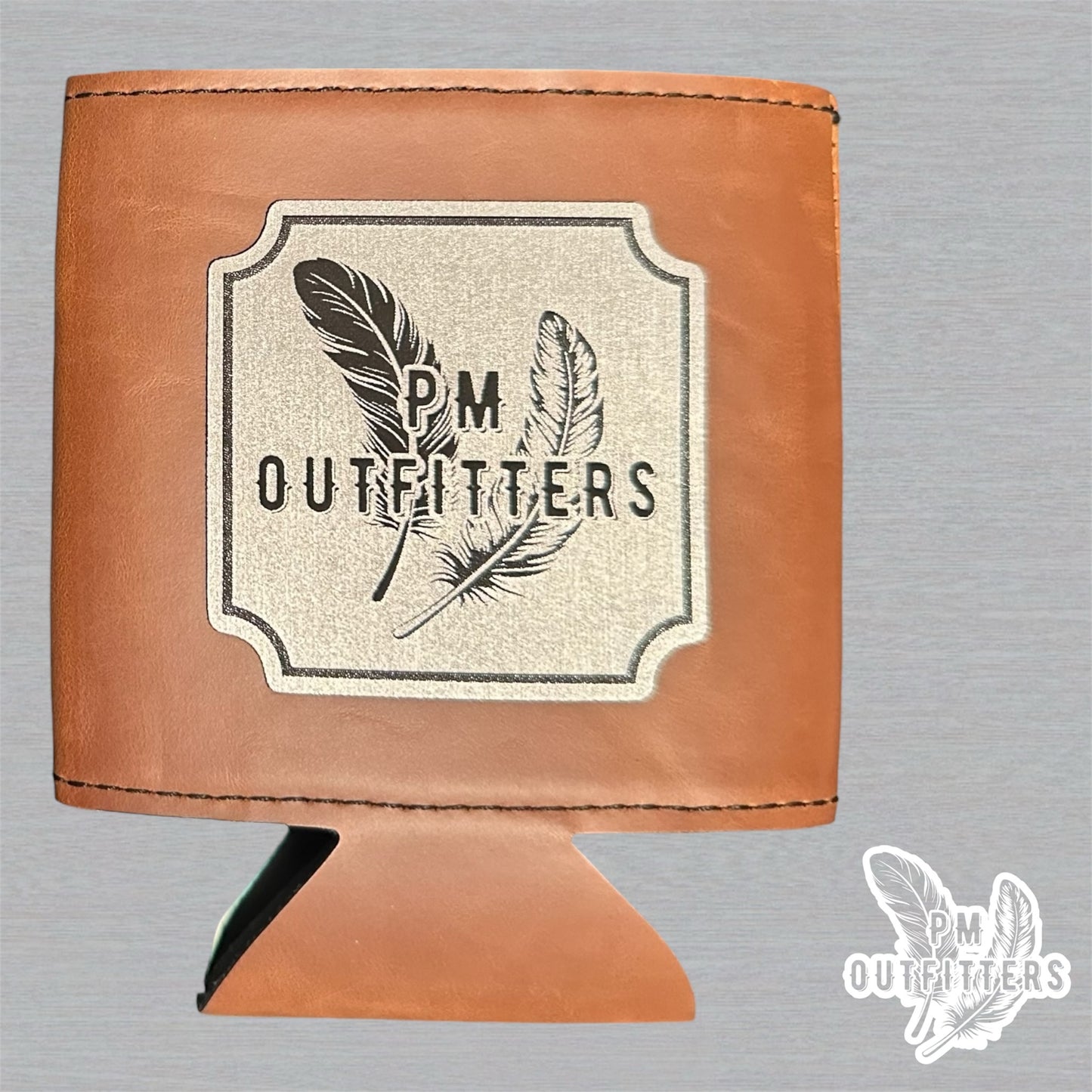 PM Outfitters Custom Laser Engraved Copenhagen Snuff Premium Leatherette Can Koozie