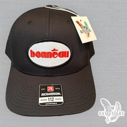 Bonneau Over the Top Trucker Hat - Lincoln Hawk Tribute Richardson 112 Black