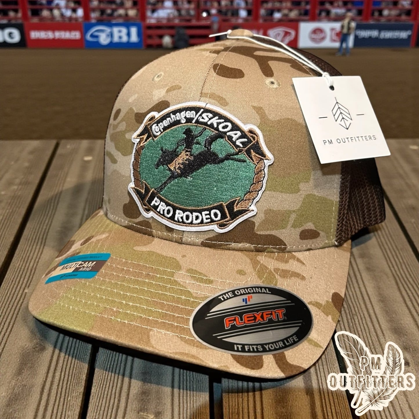Copenhagen/Skoal Pro Rodeo Trucker Hat - Multicam Arid FlexFit