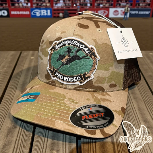 Copenhagen/Skoal Pro Rodeo Trucker Hat - Multicam Arid FlexFit