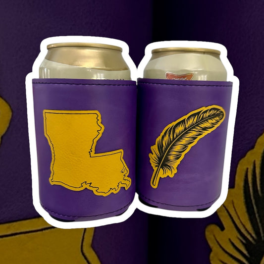 Geaux Tigers Leatherette Koozie