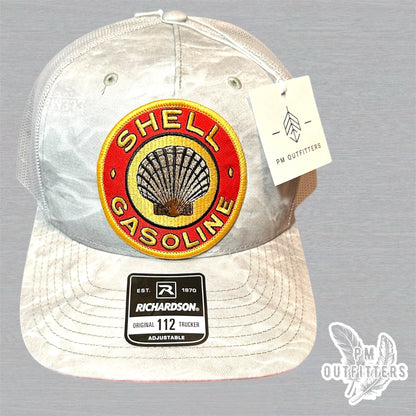 Vintage Shell Patch Hat – Mossy Oak Elements Bonefish Richardson 112 | Shell By The Beau Exclusive Edition