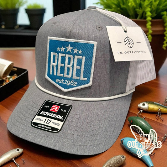 Vintage Rebel Lures Patch Rope Trucker Hat