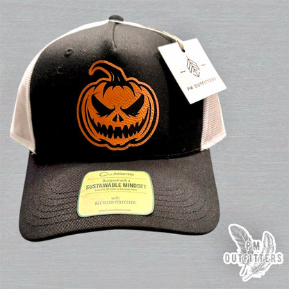 Custom Design Evil Pumpkin Atlantis 5-panel Sustainable Performance Trucker