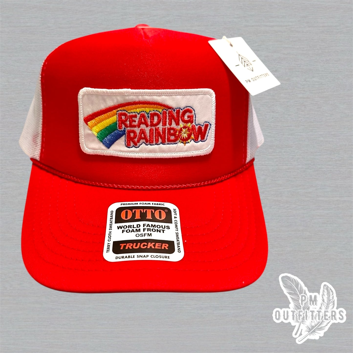 Vintage Reading Rainbow Foam Front Rope Trucker Hat