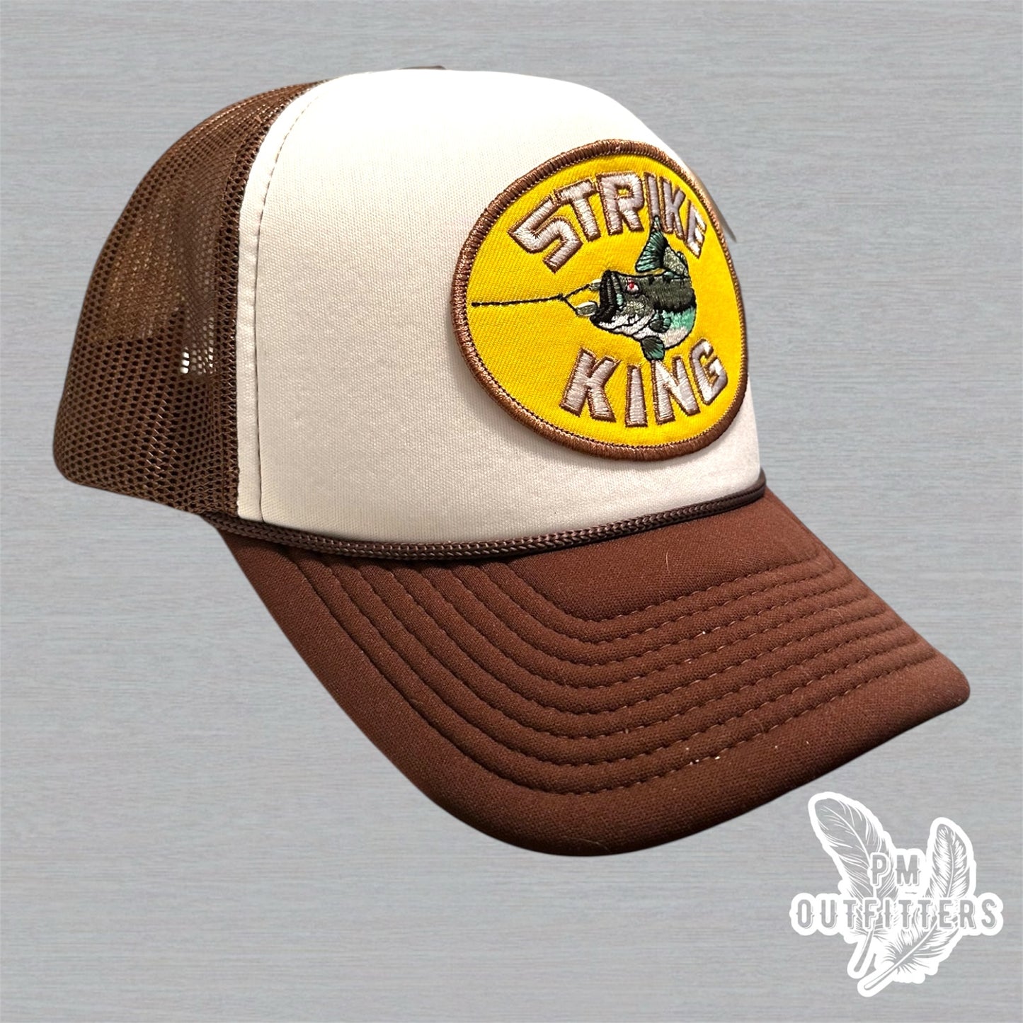 Vintage Strike King Fishing Lures Foam Front Rope Trucker Hat