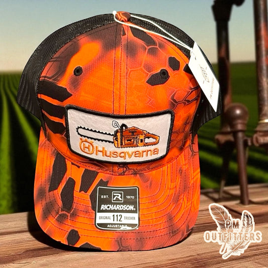 Husqvarna Vintage Chainsaw Kryptek Inferno Trucker Hat