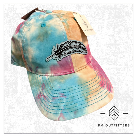 Signature Feather Tie Dyed Cap