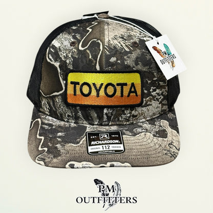 Toyota Retro Patch Camo Trucker Hat – PM Outfitters | Richardson 112 Realtree Excape Automotive Heritage
