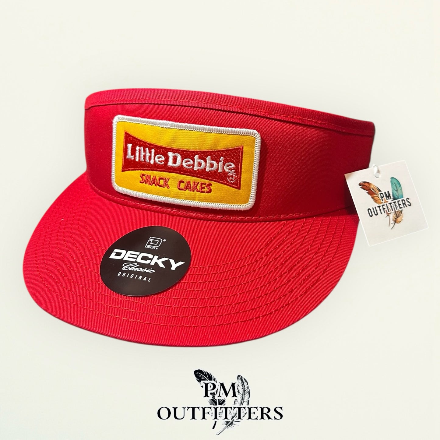 Little Debbie Snack Cakes Visor – PM Outfitters Retro Patch | Decky Red Snack Cake Nostalgia