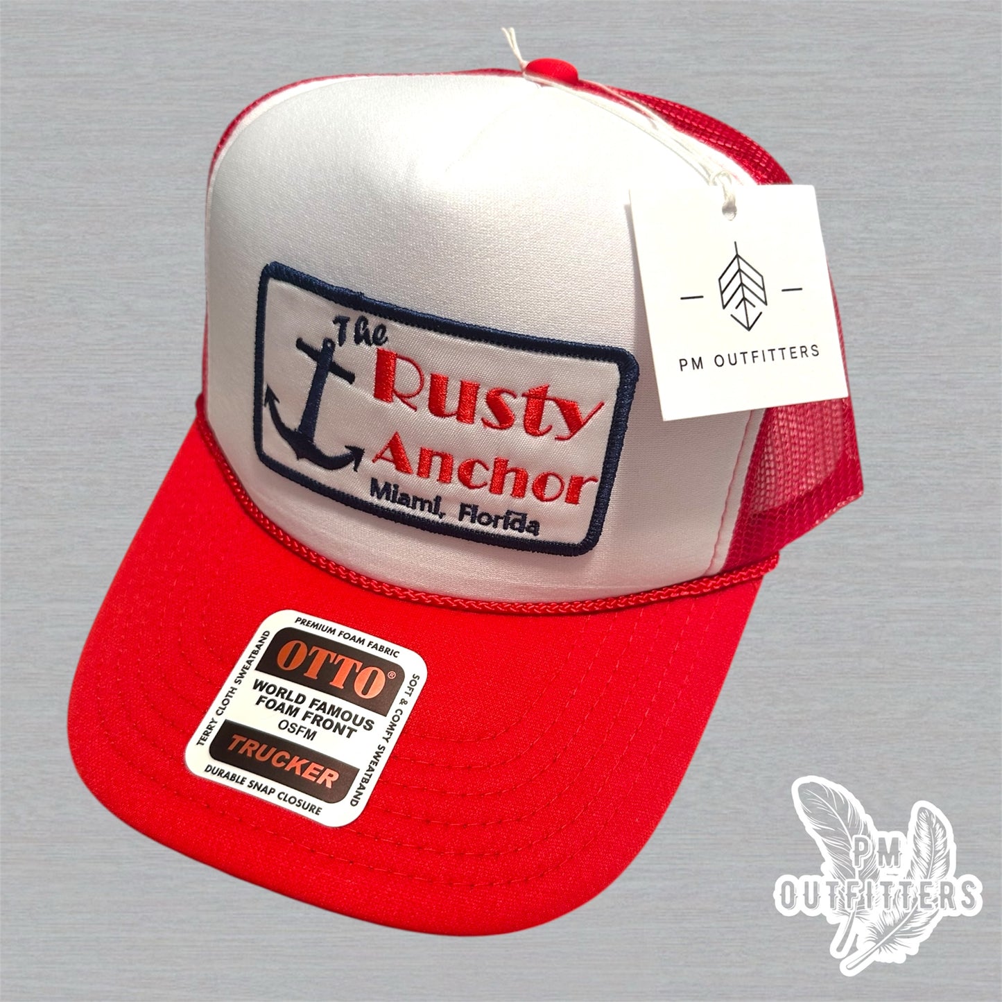 Vintage Golden Girls Rusty Anchor Bar Foam Front Rope Trucker Hat