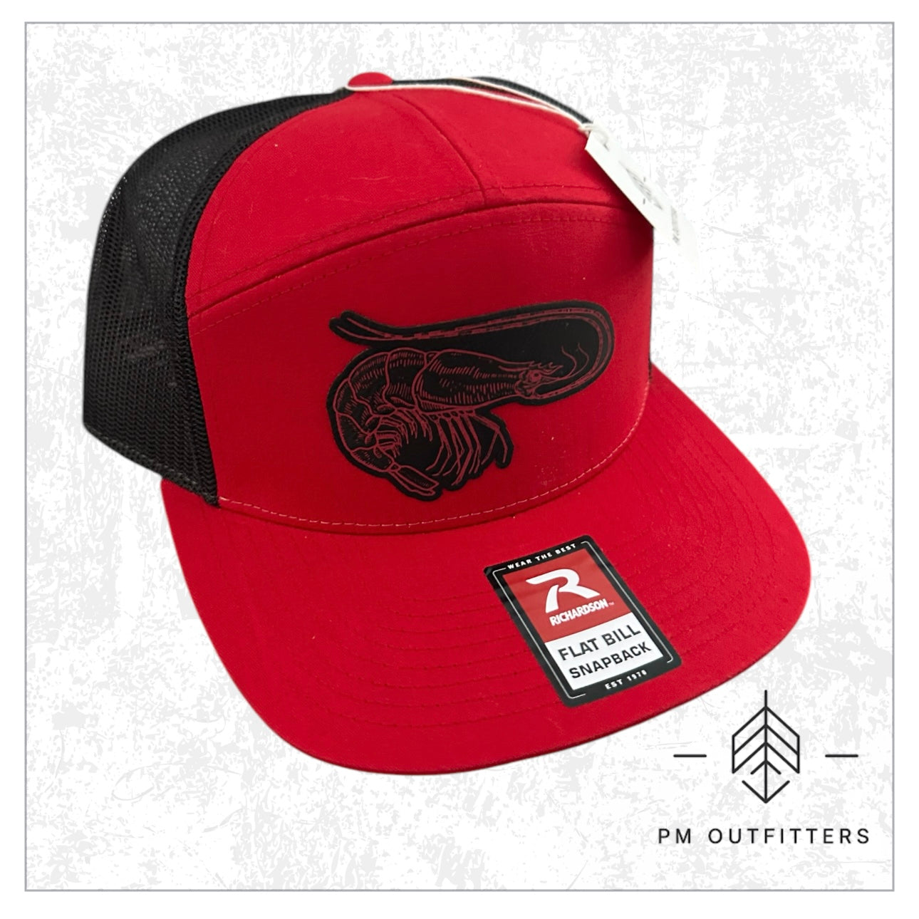 PM Outfitters Custom Shrimp 7-Panel Trucker Hat