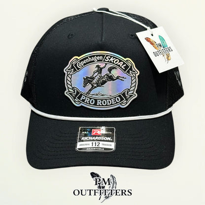 Copenhagen Skoal Pro Rodeo Richardson 112 trucker hat interior tag detail