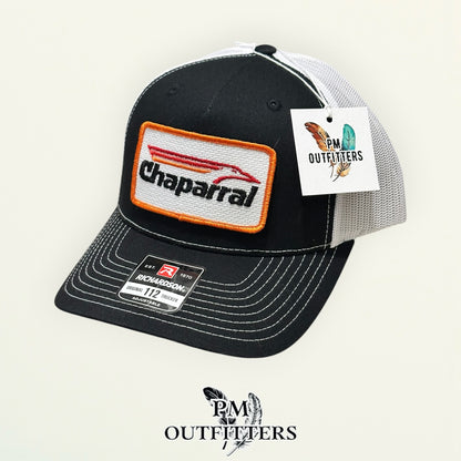 Chaparral Boats True Vintage Patch Trucker Hat – PM Outfitters | Richardson 112 Black White Authentic Marine Heritage