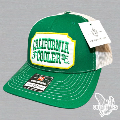 California Cooler Trucker Hat - Green & White Richardson 112