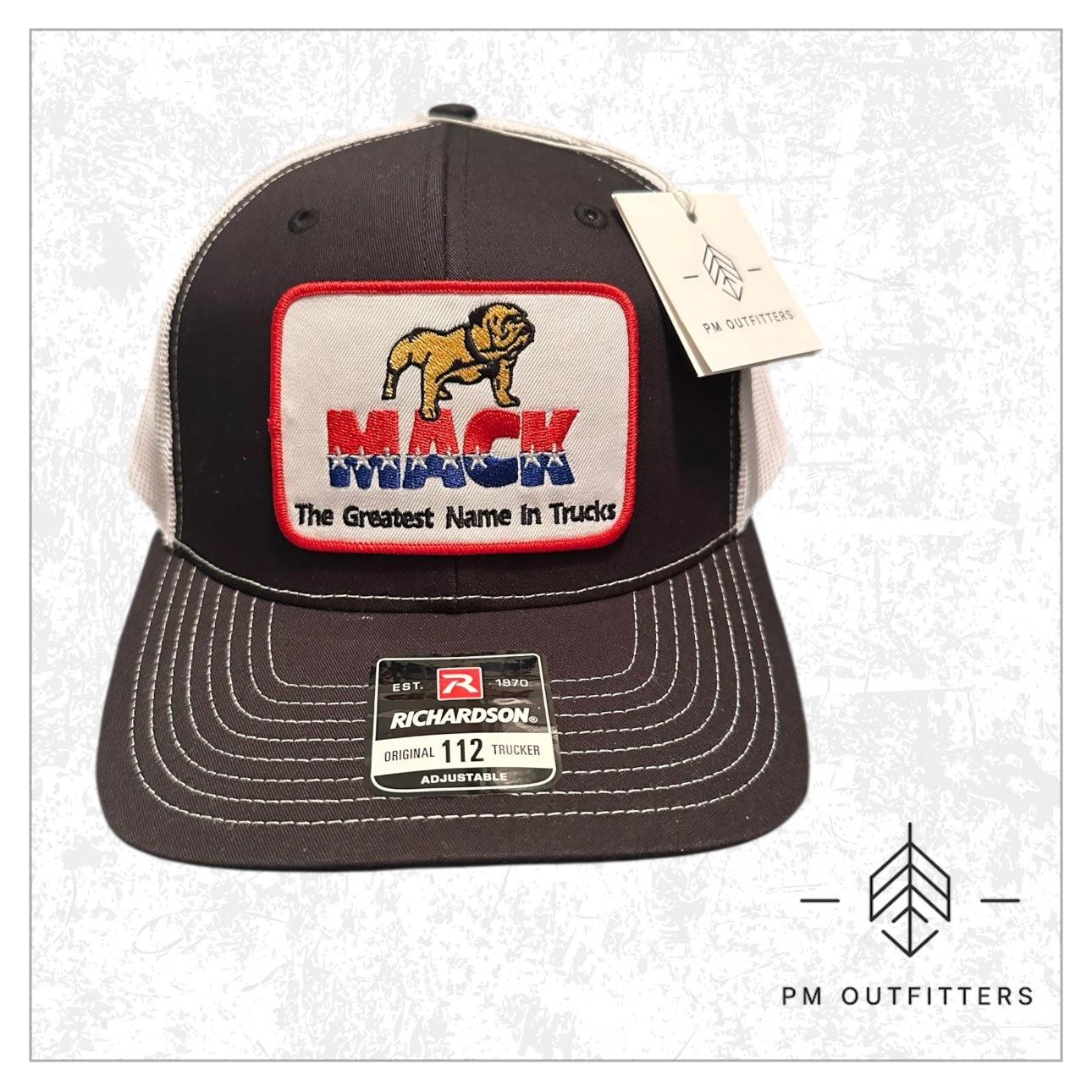 Mack Trucks Vintage Logo Embroidered Patch Trucker Hat