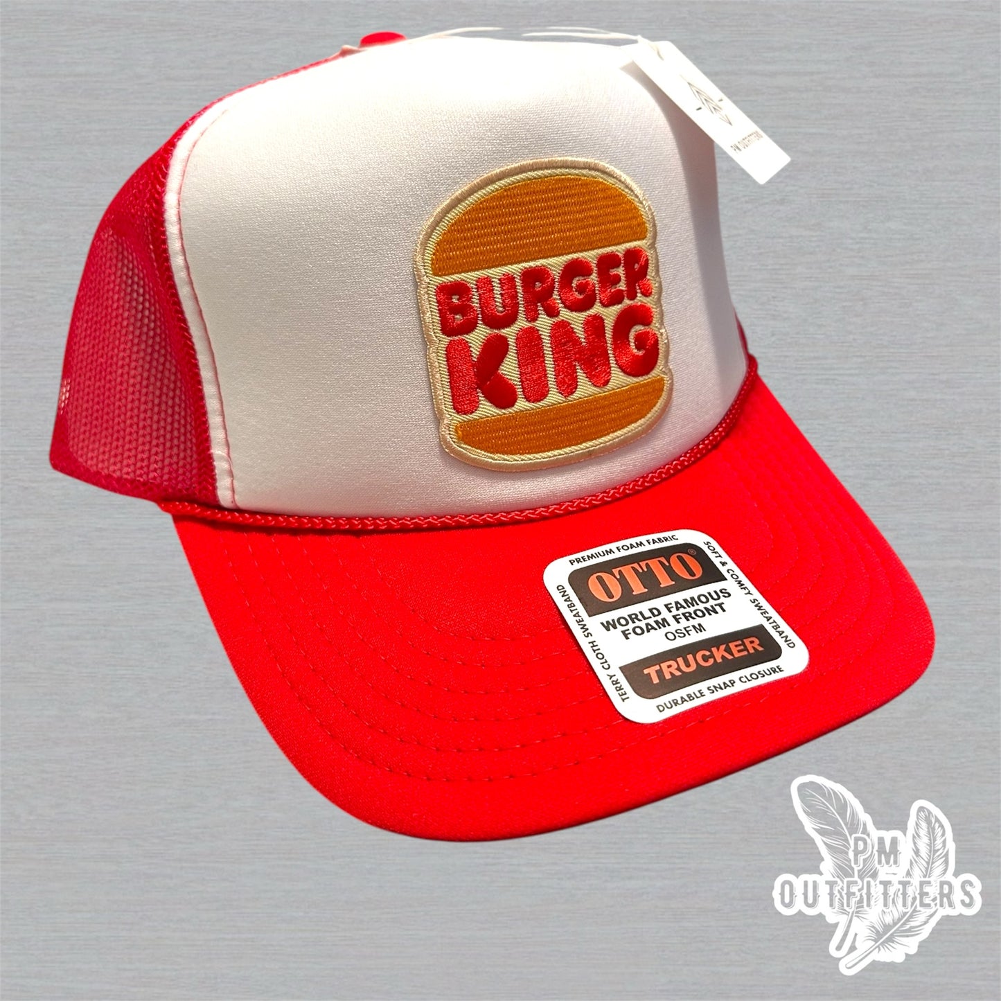 Vintage Burger King Foam Rope Trucker Hat