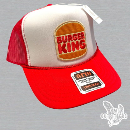 Vintage Burger King Foam Rope Trucker Hat