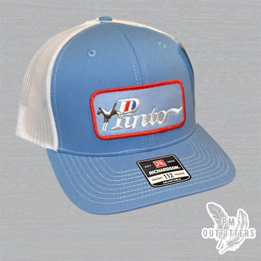 Vintage Ford Pinto Trucker Hat - Columbia Blue & White Richardson 112